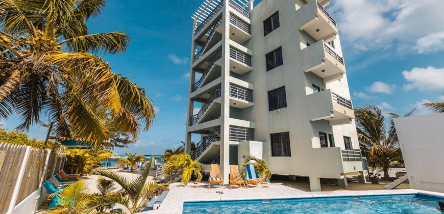 Turnkey Beachfront Modern Hotel with Private dock on North Side of Caye Caulker