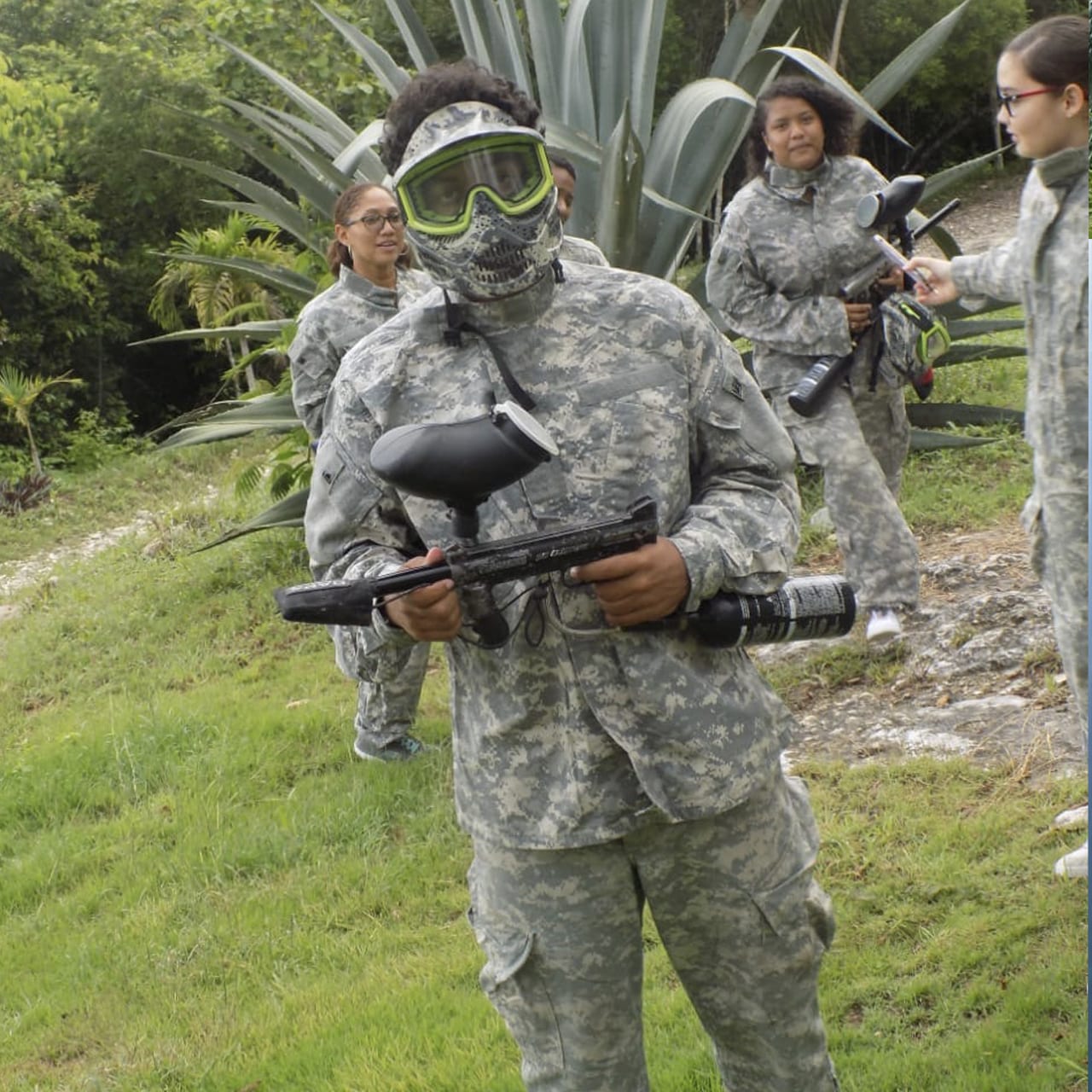 teens - paint ball in Belize