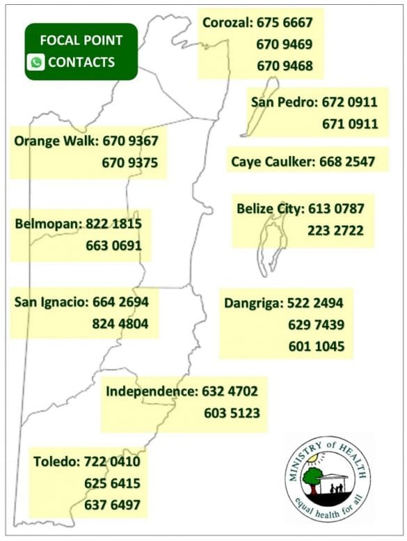 covid-19 community contacts belize
