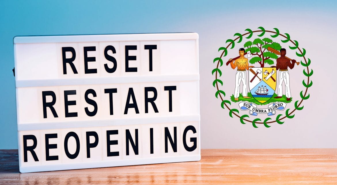 Words reset, restart and reopening on the light box