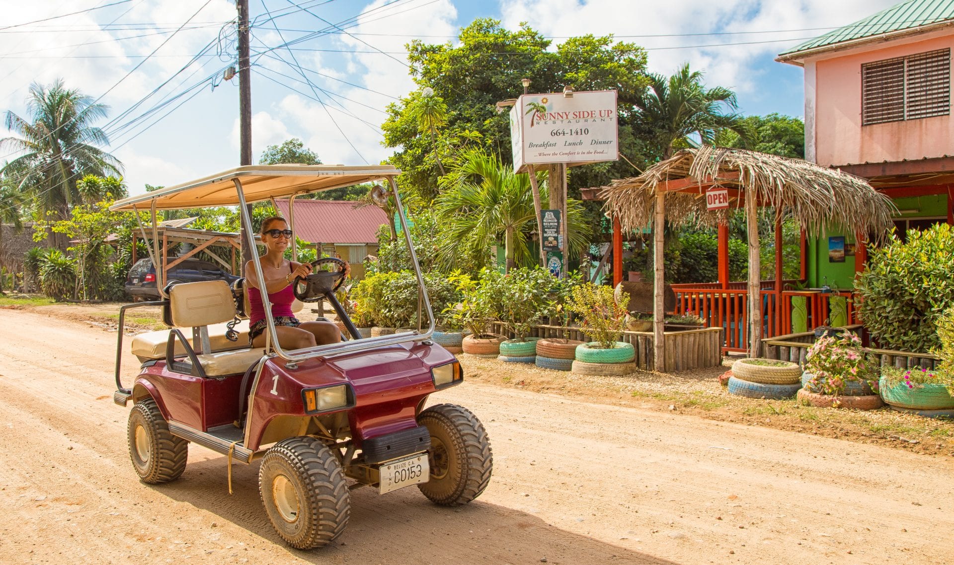 Explore Hopkins Southern Belize Golf Cart