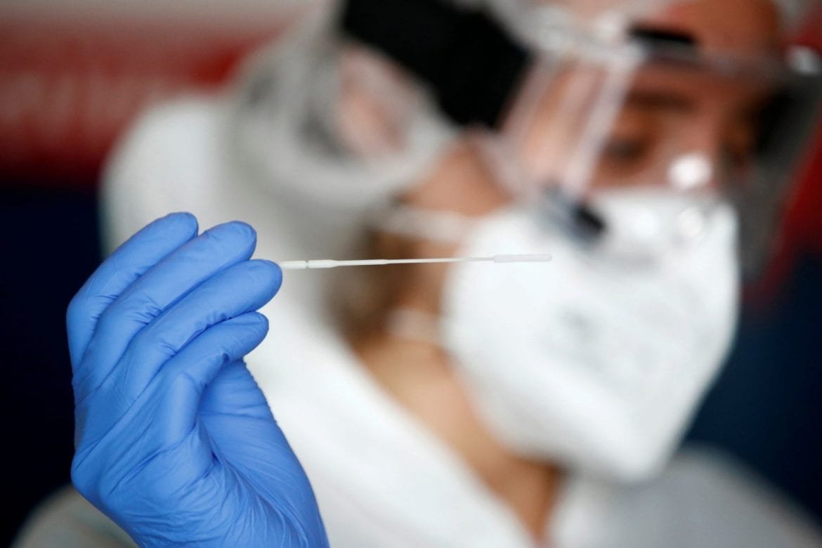 Testing site for COVID-19 in France