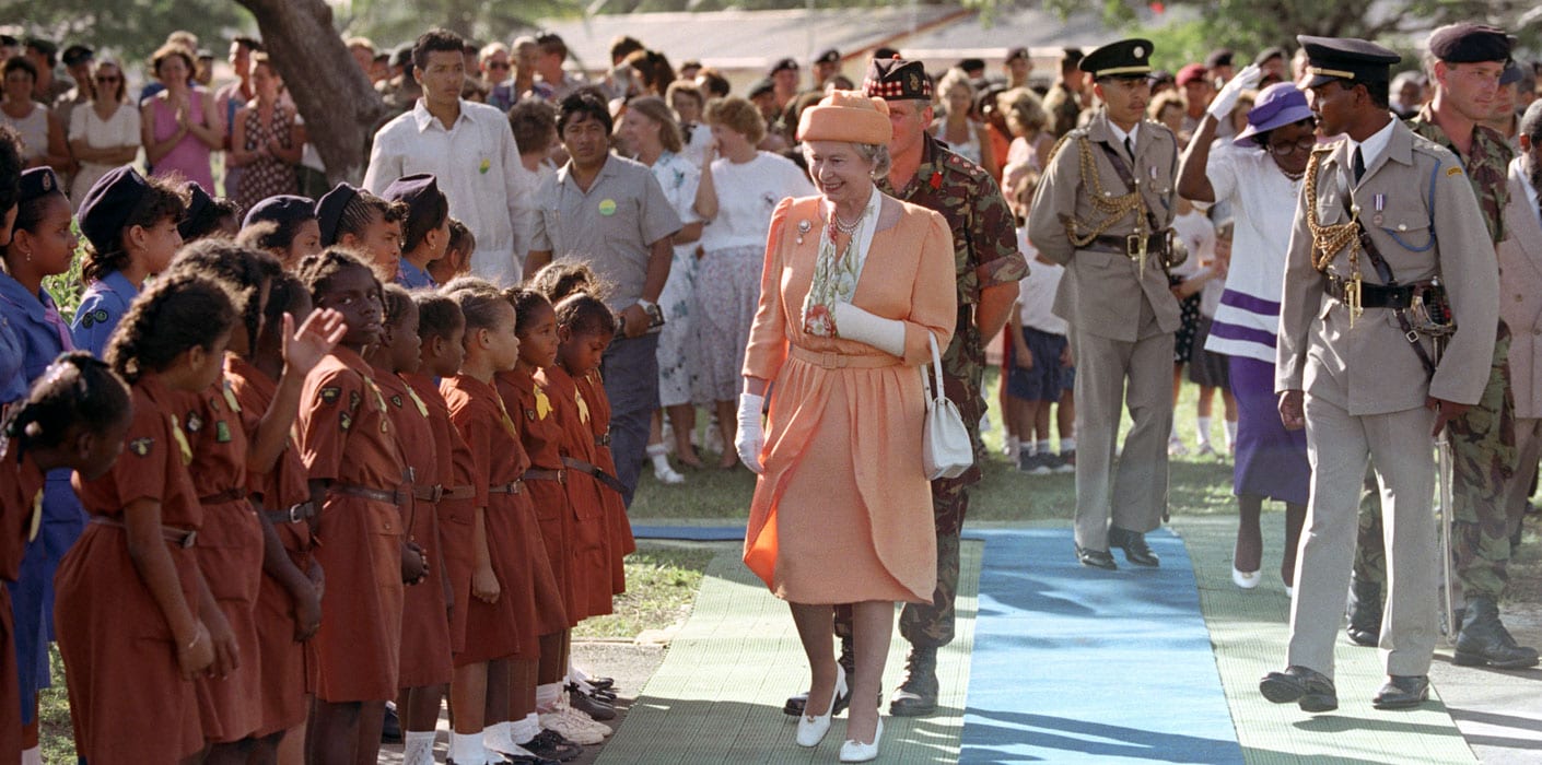 belize queen visit 1994
