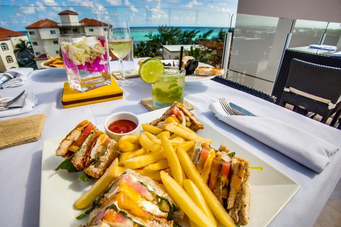 brunch cocktails rain restaurant grand caribe