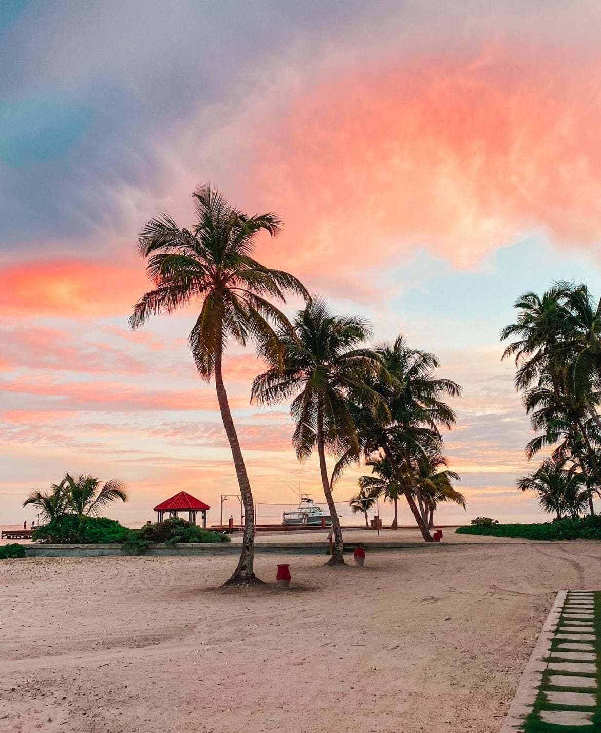 grand caribe sunset ambergris caye