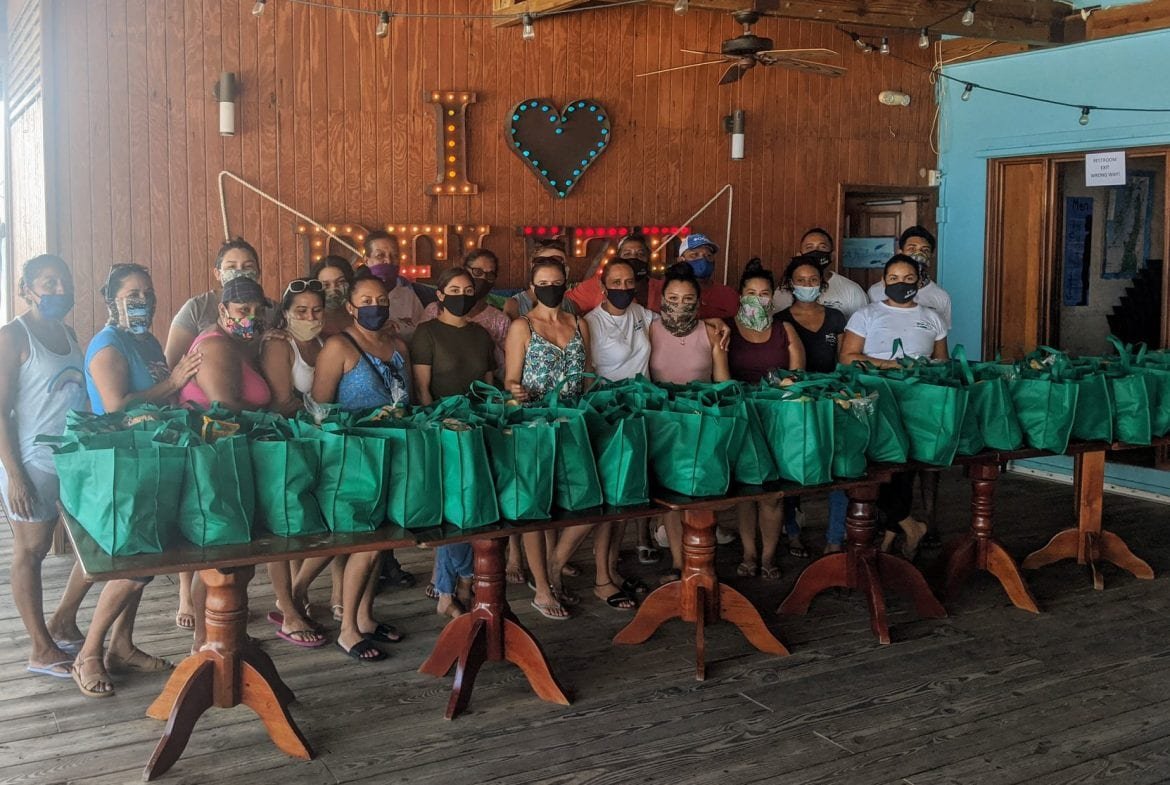 feeding program blue water grill belize ambergris San Pedro