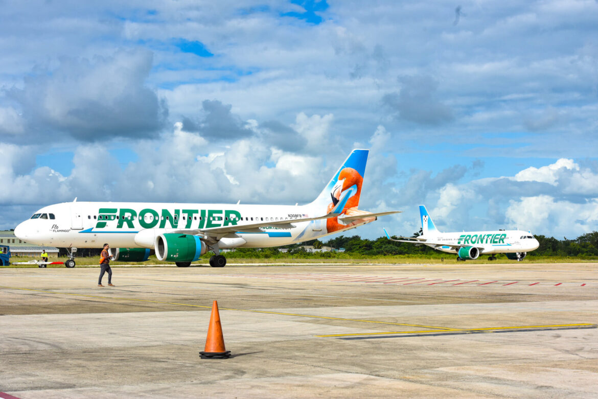 frontier-airlines-inaugural-flights-belize-pgia-bze