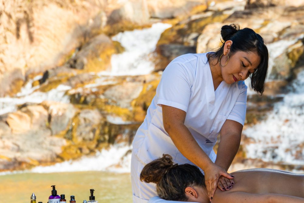 gaia self-care soulcation waterfall massage