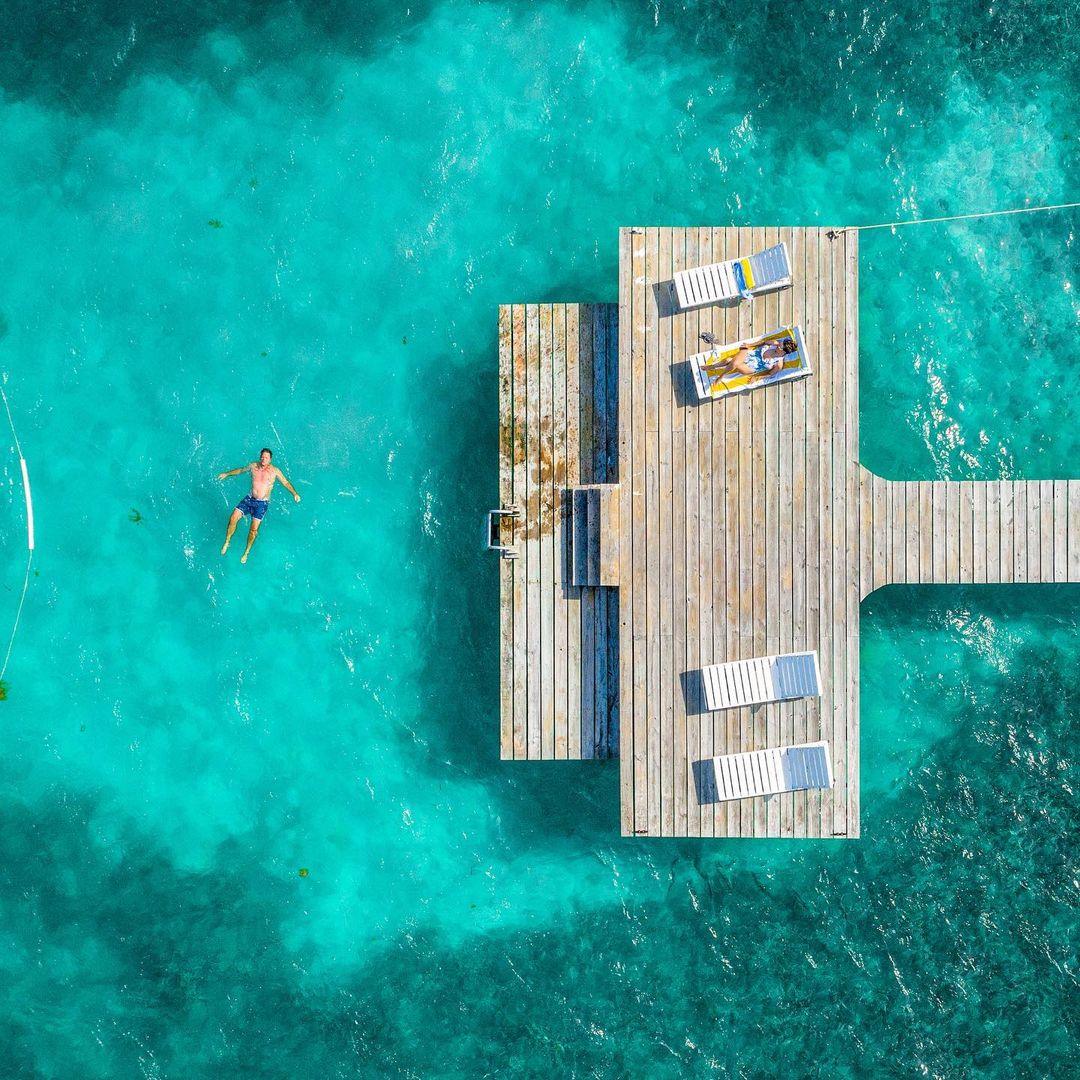 aerial-swimming-deck-casa-al-mar-belize-islan