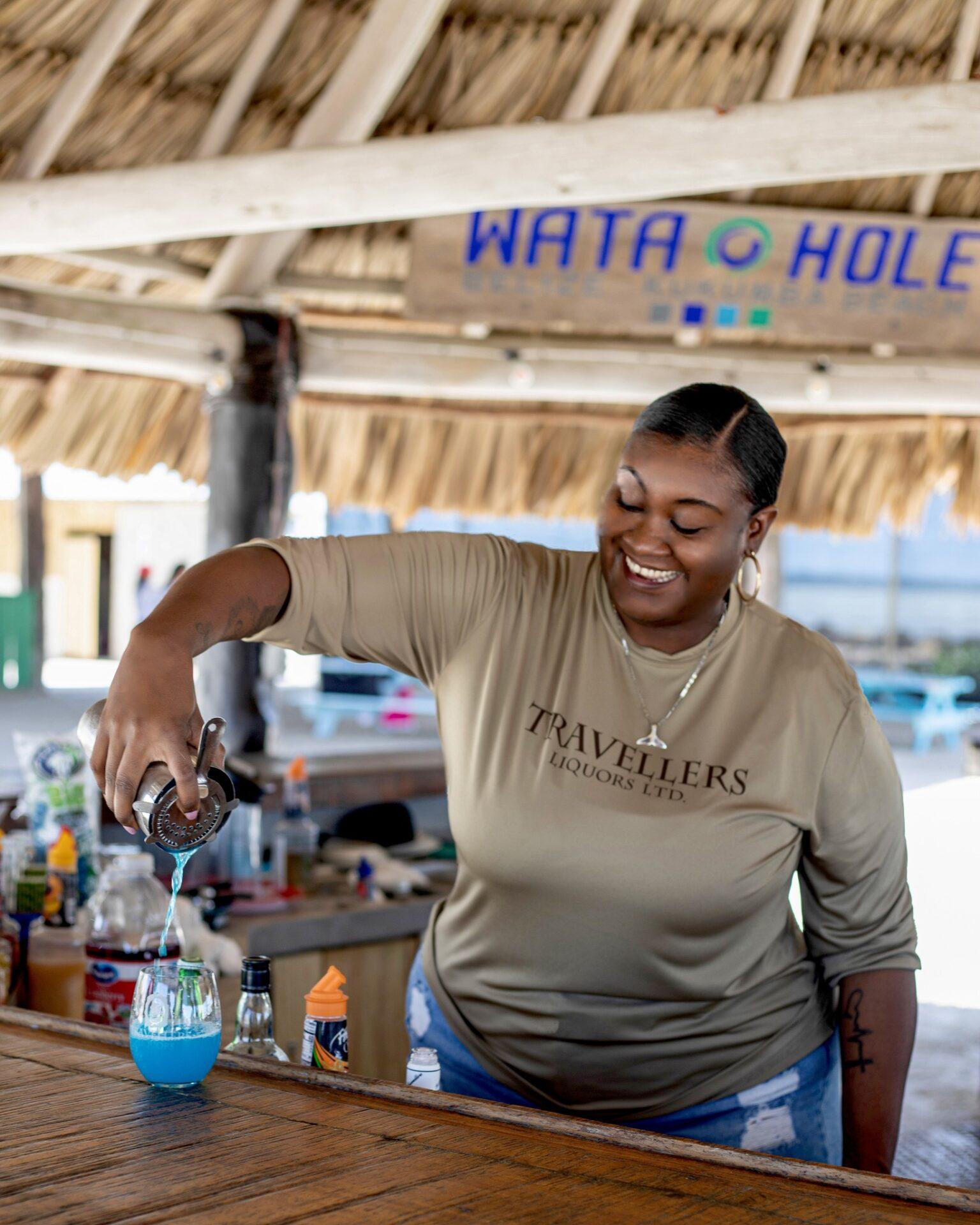 baron-gin-travellers-liquors-belize-bartender