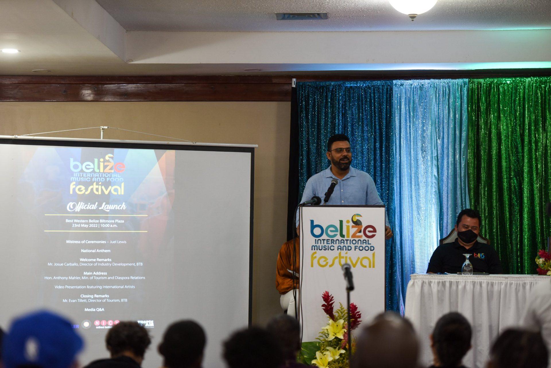 international-food-music-festival-belize-launch-tourism-minister