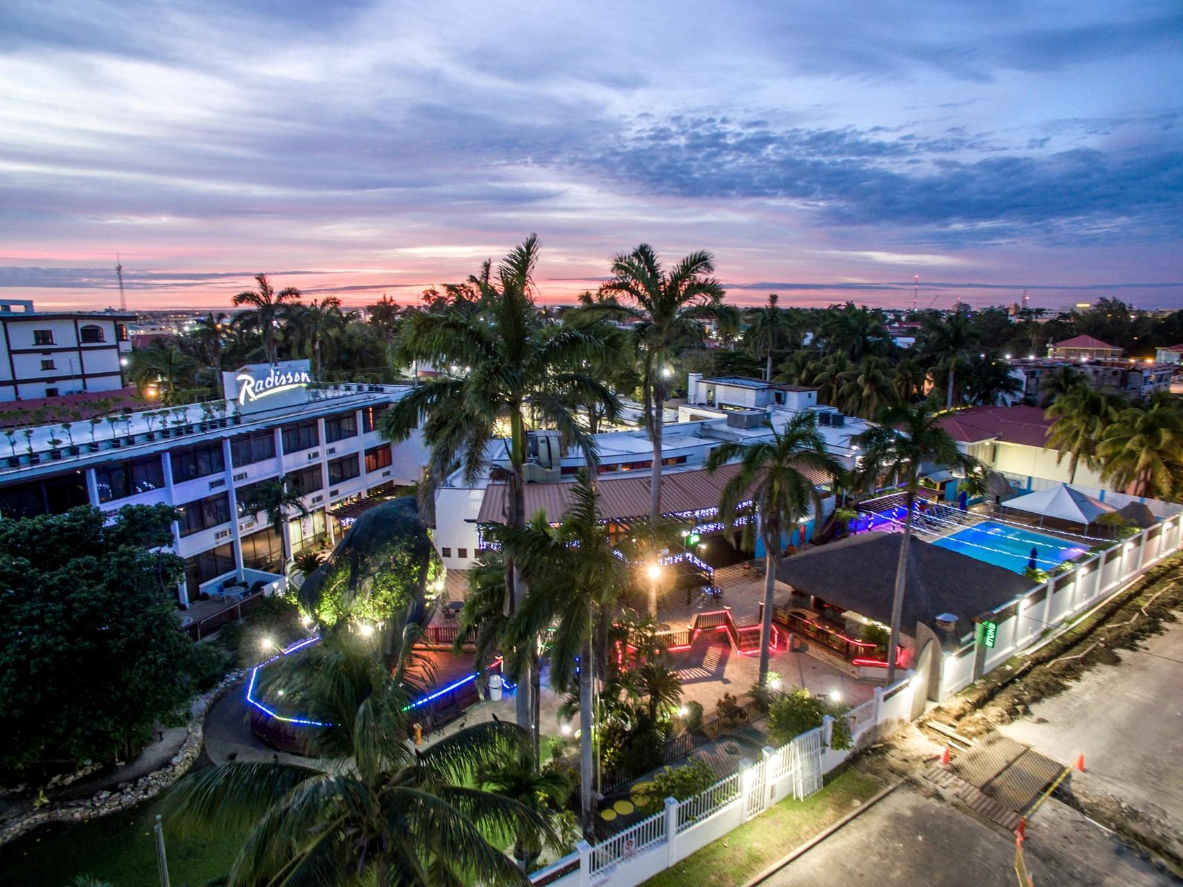 radisson-night-belize-city-resort-aerial