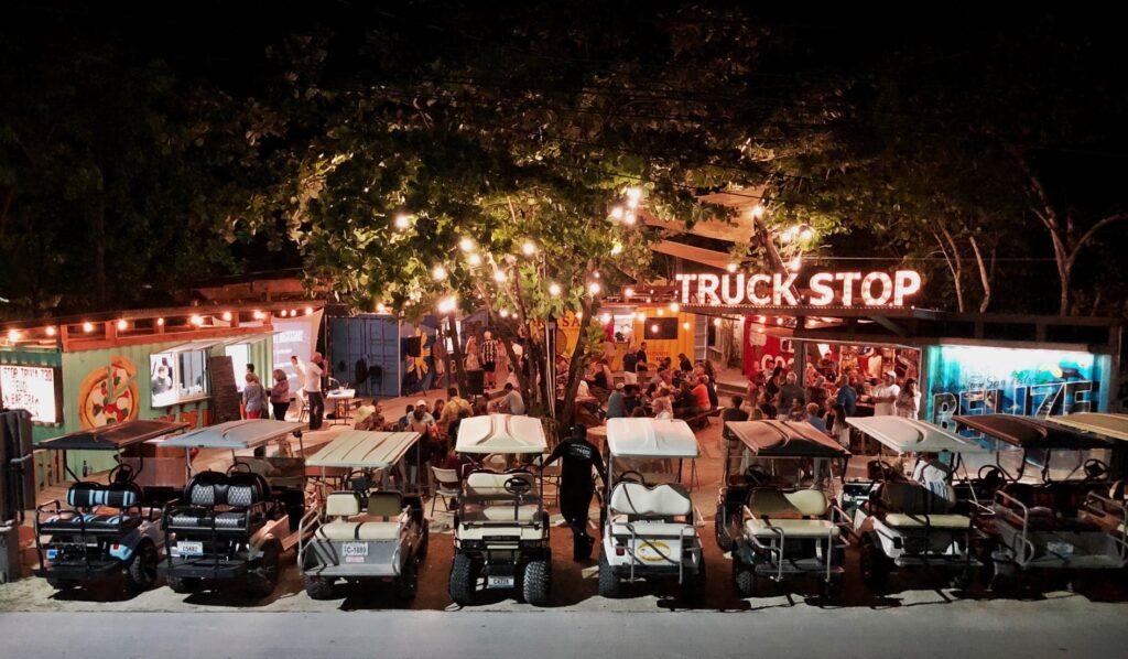 A local Ambergris Caye hangout. Photo courtesy of the Truck Stop.