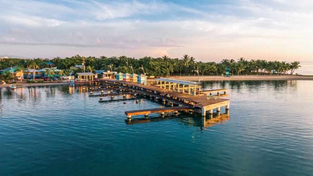 turtle-inn-placencia-dock-aerial-belize