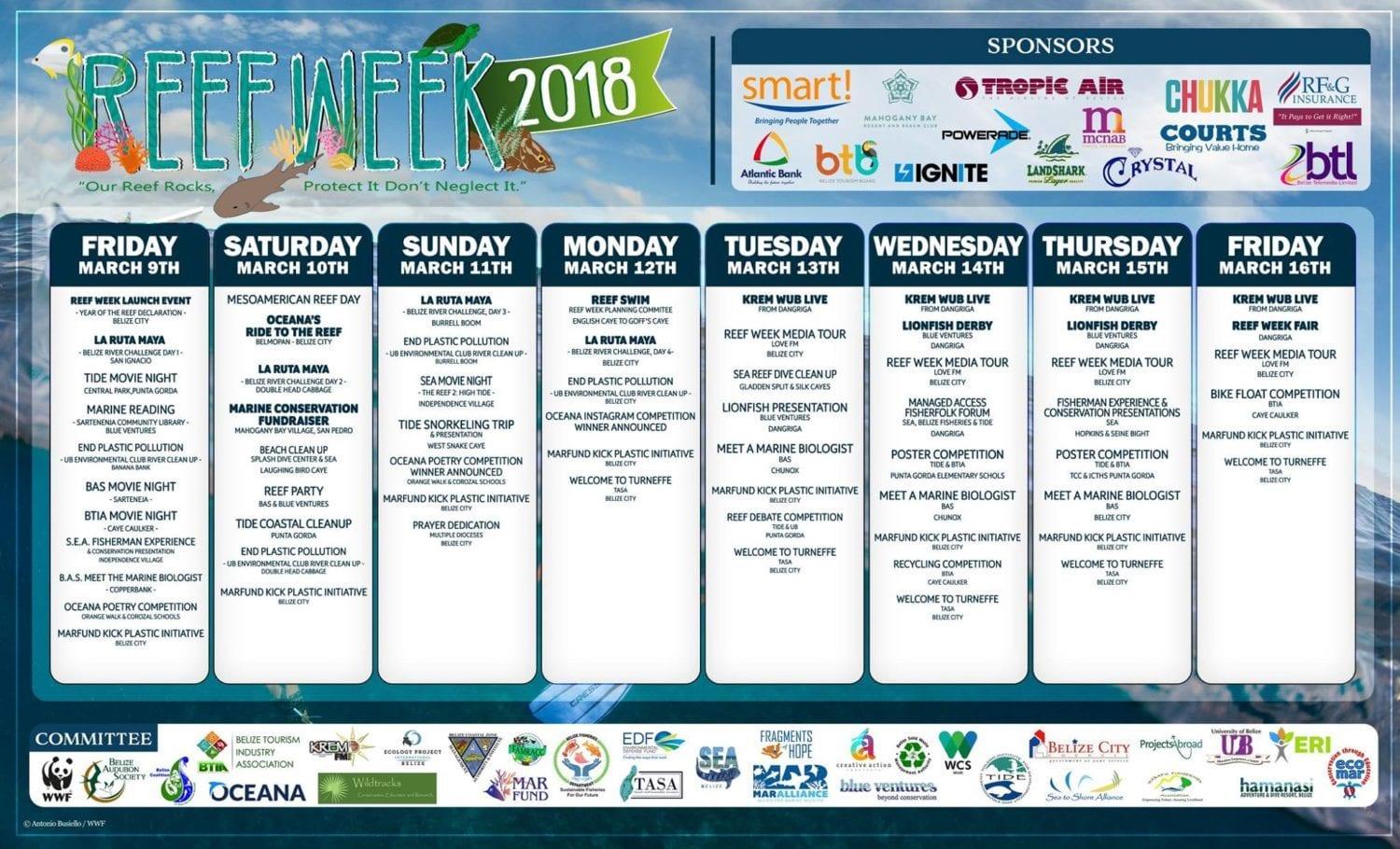 Reef Week Events 